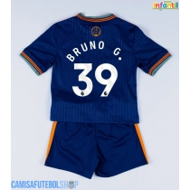 Camisa de time de futebol Newcastle United Bruno Guimaraes #39 Replicas 3º Equipamento Infantil 2025-26 Manga Curta (+ Calças curtas)